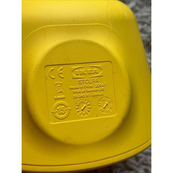 Heny Preutz Ikea Yellow Rubber Stolpa Silent Clock, Illuminates - Picture 3 of 8